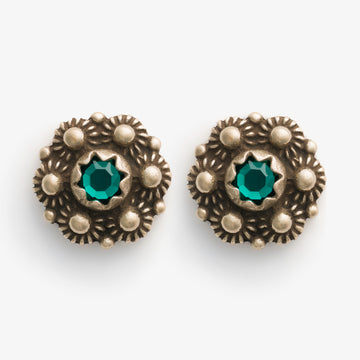 Fana Earrings with Stone by Sylvsmidja